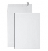 Faltentaschen 3752 PR KP, B4, ohne Fenster, 40mm-Falte, haftklebend, 150g, weiß