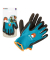 Gartenhandschuhe Kinder, blau/anthrazit, Größe 2 (4-8 kg)