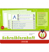 Schreiblernheft 10-44040, Lineatur SL / Schreiblern-Lineatur, A4 quer, 80g, grün, 16 Blatt / 32 Seiten