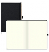 Notizbuch 105528605, KOMPAGNON, schwarz, A4, blanko, 80g, 96 Blatt / 192 Seiten, paginiert