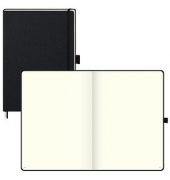 Notizbuch KOMPAGNON Klassik A4 kariert, schwarz Hardcover 192, davon 16 zum Heraustrennen Seiten
