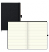 Notizbuch KOMPAGNON Klassik A4 liniert, schwarz Hardcover 192, davon 16 zum Heraustrennen Seiten