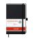 Notizbuch 105522605, KOMPAGNON, schwarz, A5, blanko, 80g, 96 Blatt / 192 Seiten, paginiert