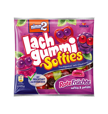 nimm2 Lachgummi Softies Rote Früchte Fruchtgummi