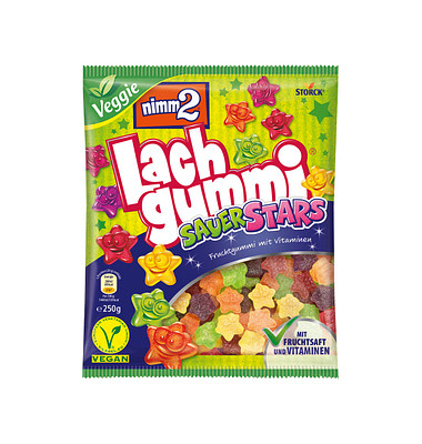 nimm2 Lachgummi Sauer Stars Fruchtgummi