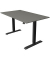 Sitz-Steh-Schreibtisch Move 1, elektrisch höhenverstellbar, 74-123cm (H), 140x80cm (BxT), rechteckig, graphit / anthrazit