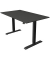 Sitz-Steh-Schreibtisch Move 1, elektrisch höhenverstellbar, 74-123cm (H), 140x80cm (BxT), rechteckig, anthrazit / anthrazit