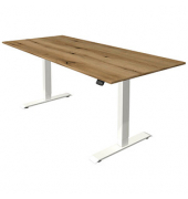 Sitz-Steh-Schreibtisch Move 1, elektrisch höhenverstellbar, 74-123cm (H), 180x80cm (BxT), rechteckig, anthrazit / weiß