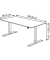 Sitz-Steh-Schreibtisch Move 1, elektrisch höhenverstellbar, 74-123cm (H), 180x80cm (BxT), rechteckig, anthrazit / weiß