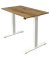 Sitz-Steh-Schreibtisch Move 1, elektrisch höhenverstellbar, 74-123cm (H), 100x60cm (BxT), rechteckig, eiche / weiß
