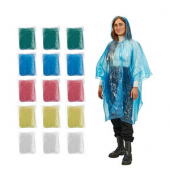 Regenponcho, farbig sortiert, Größe Einheitsgröße