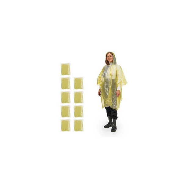 4052025877415 - unisex Einweg-Regenponcho gelb Einheitsgröße 4052025877415 relaxdays 10 Stück 4052025877415 - unisex Einweg-Regenponcho gelb Einheitsgröße 4052025877415 relaxdays 10 Stück