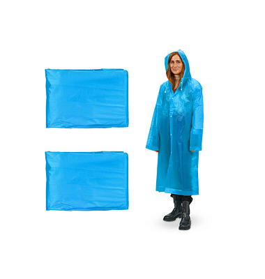 Regenmantel, blau, Größe Einheitsgröße