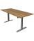 Sitz-Steh-Schreibtisch Move 1, elektrisch höhenverstellbar, 74-123cm (H), 180x80cm (BxT), rechteckig, eiche / silber