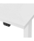 Sitz-Steh-Schreibtisch Move 1, elektrisch höhenverstellbar, 74-123cm (H), 140x80cm (BxT), rechteckig, weiß / silber