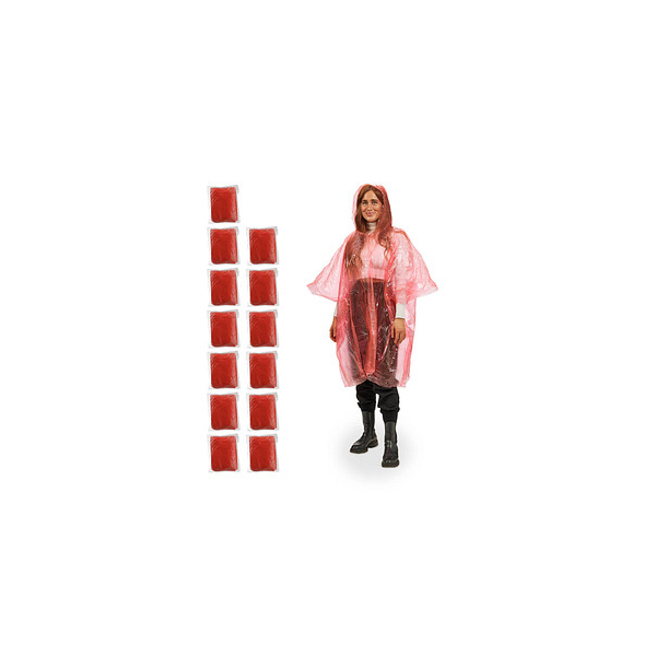 4052025977030 - unisex Einweg-Regenponcho rot Einheitsgröße 4052025977030 relaxdays 13 Stück 4052025977030 - unisex Einweg-Regenponcho rot Einheitsgröße 4052025977030 relaxdays 13 Stück