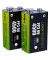 2 VERICO Akkus mit Ladegerät LoopEnergy PP3 9V E-Block 500 mAh