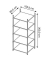 Steckregal grau/blau ZA21605NDT