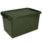 Aufbewahrungsbox the q-line 83500617, außen 40x60x34cm, Polypropylen grün/schwarz