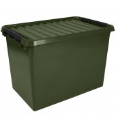 Aufbewahrungsbox the q-line 83600617, außen 40x60x42cm, Polypropylen grün/schwarz