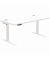 Schreibtisch LevadoT, elektrisch h&ouml;henverstellbar, 64-126cm (H), 140x80cm (BxT), rechteckig, wei&szlig; / wei&szlig;