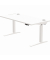 Schreibtisch LevadoT, elektrisch höhenverstellbar, 64-126cm (H), 140x80cm (BxT), rechteckig, weiß / weiß
