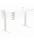 Schreibtisch LevadoT, elektrisch h&ouml;henverstellbar, 64-126cm (H), 140x80cm (BxT), rechteckig, wei&szlig; / wei&szlig;