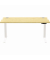 Schreibtisch LevadoT, elektrisch höhenverstellbar, 64-126cm (H), 140x80cm (BxT), rechteckig, ahorn / weiß