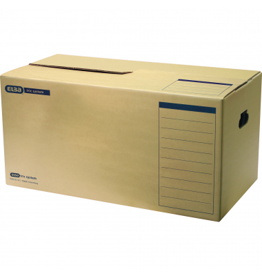 Archivbox tric system 100421124, A4, braun, innen 67x33x34,3cm (TxBxH), Wellpappe 1-wellig