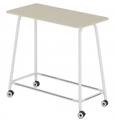 Stehtisch se:lab high desk agile 815021581 1,05cm (H), 120x60cm (BxT), rechteckig, lichtgrau / weiß