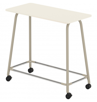 Stehtisch se:lab high desk agile 815021901 1,05cm (H), 120x60cm (BxT), rechteckig, weiß / beige