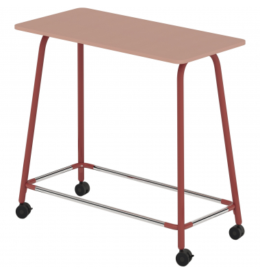 Stehtisch se:lab high desk agile 815021831 1,05cm (H), 120x60cm (BxT), rechteckig, antikrosa / rot