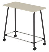 Stehtisch se:lab high desk agile 815021681 1,05cm (H), 120x60cm (BxT), rechteckig, lichtgrau / schwarz