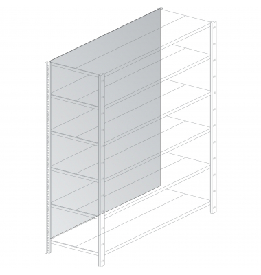 Rückwand M-System 1.920x1.000 mm verzinkt