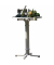 Stehtisch Multiflex 26577000 110cm (H), Ø 70cm (BxT), rund, weiß / weiß