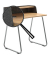 Sekretär secretair home SH10WS-RE011, 91cm (H), 82,4x61,2cm (BxT), rechteckig, eiche / chrom