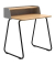 Sekretär secretair home SH10WS-RE027, 91cm (H), 82,4x61,2cm (BxT), rechteckig, eiche / schwarz
