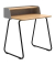 Sekretär secretair home SH10WS-RE028, 91cm (H), 82,4x61,2cm (BxT), rechteckig, eiche / schwarz