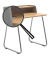 Sekretär secretair home SH10WS-RE029, 91cm (H), 82,4x61,2cm (BxT), rechteckig, eiche / chrom