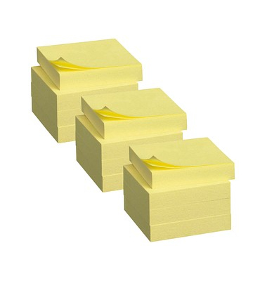 Haftnotizen 653E, Notes, 51x38mm, gelb, rechteckig