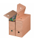 Archivbox 00069093, A4, braun, innen 32,8x11,5x23,9cm (TxBxH), Wellpappe