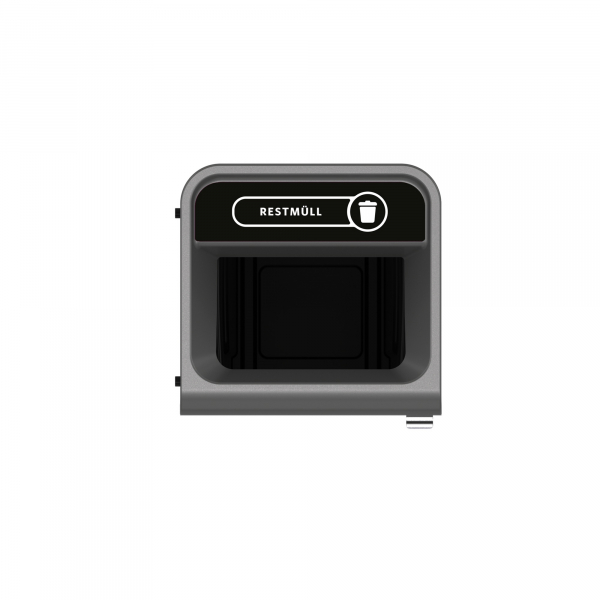 5407009500299 -  Rubbermaid Recyclingstation 2154774 87l Behältereinheit Restmüll sw 5407009500299 Newell Rubbermaid