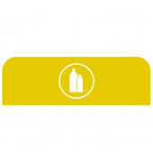 Rubbermaid Hinweisschild 2155190 für Behältereinheit 57l Kunststoff ge