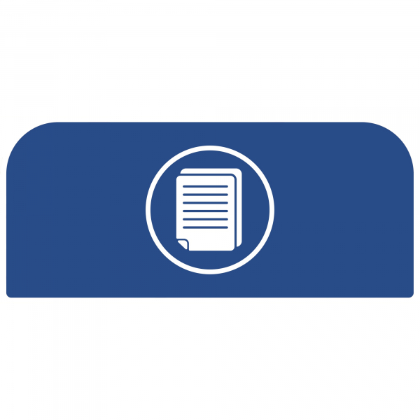 5407009501425 - Hinweistafel für konfigurierbare Recyclingstation von Rubbermaid für 57 Liter Behältereinheit B 367 x H 203 x T 20 mm Papier blau