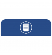 Hinweisschild 2155300 für Behältereinheit 87l Papier bl Hinweisschild 2155300 für Behältereinheit 87l Papier bl
