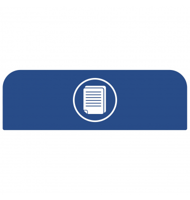 Hinweisschild 2155300 für Behältereinheit 87l Papier bl