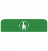 Rubbermaid Hinweisschild 2155307 für Behältereinheit 125l Glas gn