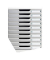 Schubladenbox Modulo 302041D lichtgrau/steingrau 10 Schubladen geschlossen