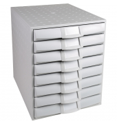 Schubladenbox TheSystem8 226040D A4+ 8Schübe geschl. grgr