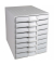 Exacompta Schubladenbox TheSystem8 226040D A4+ 8Schübe geschl. grgr